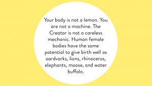 From Ina May's Guide To Childbirth