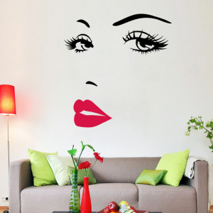 Marilyn Monroe Quote red lips Vinyl Wall Stickers Art Mural Home Decor ...