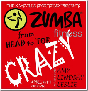 Zumba instructor Lindsay sent us the following information on this fun ...