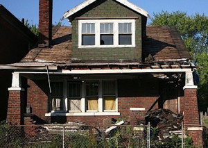 Detroit house real estate foreclosure abandoned vacant auction poverty