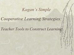 cooperative-learning-strategies by dianalabajos via Slideshare More