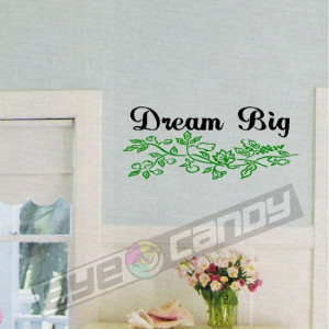 Dream Big Wall Words Quotes Sticker Decal Lettering