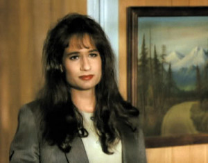 Duchovny playing a cross-dressing FBI agent on Twin Peaks )