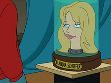 Claudia Schiffer's head