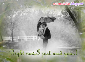 Romantic Couple Rain Quote Wallpaper | Love Couple Monsoon Wallaper