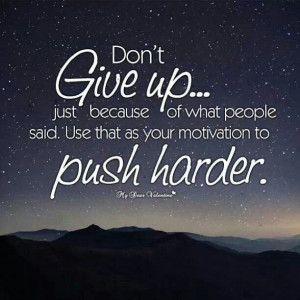 Don't Give Up