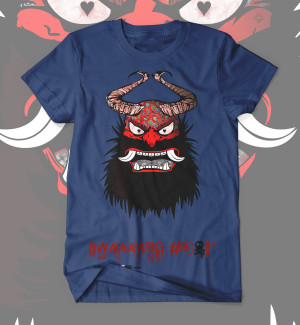 Japanese Oni, ogre in love, a t-shirt by asian hunter.