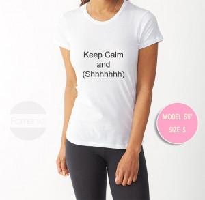 Quote Typography Funny Keep Calm T-shirt for Men and Women