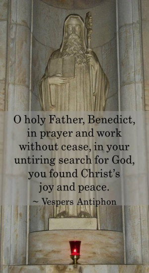 The Solemnity of the Passing of Saint Benedict