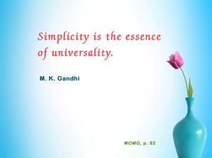 Mahatma Gandhi Quotes on Simplicity