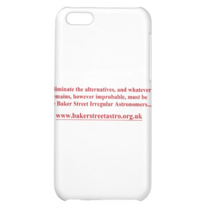 Holmes quote iPhone 5C cases