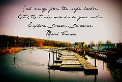... mark dream sails away explore quotes sail twain wisdom sayings