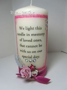 Wedding Memorial Candle,