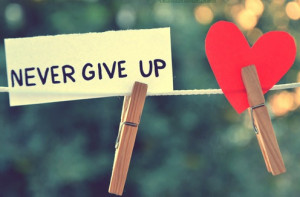 never give up quotes