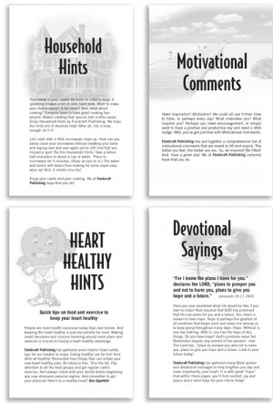 supplementary cooking hints