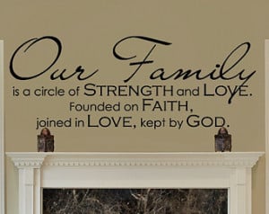 Christian Family Quotes Our family - family quote