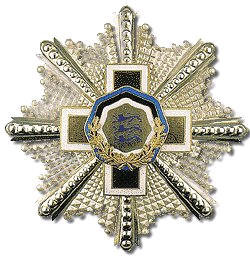 Star and Medal of the Red Cross of Estonia 1st Class