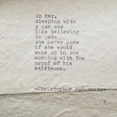 Christopher poindexter quotes