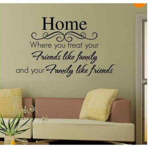 _Wall_Quotes_Saying_quot;Home_Family_Like_Friends_quot;_Wall_Decor ...
