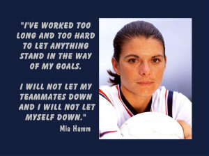Mia Hamm Soccer Quotes Soccer poster mia hamm photo quote wall art and ...