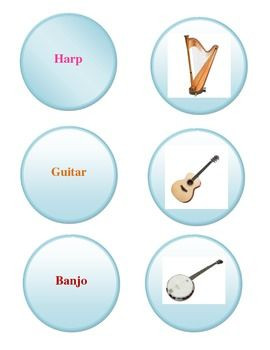 String Instruments also include the harp, guitar, and banjo. They each ...