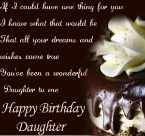 Daughters Birthday Wishes From Mom