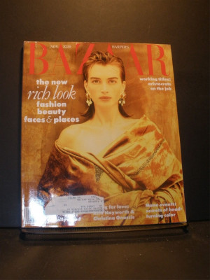 Harpers Bazaar Magazine November 1989 Amanda Pays picture