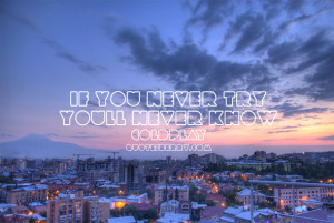 ... if you never try, you’ll never know - | Quotes Berry - Tumblr Quotes