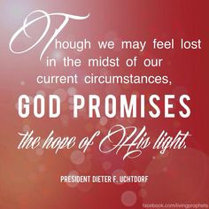 Though we may feel lost in the midst of our current circumstances, God ...