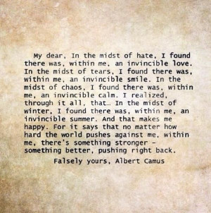 More like this: albert camus , the strangers and quotes .