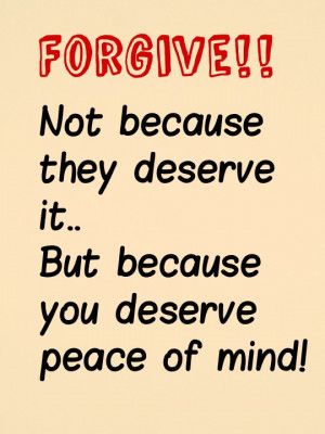 Not because they deserve it. But because you deserve peace of mind