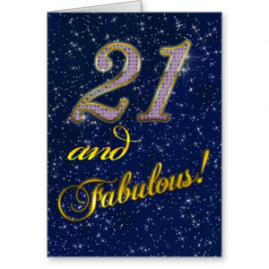 21st Birthday party Invitation Greeting Card