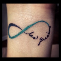 Love the infinite plus Spanish word tattoo