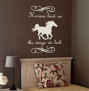 Wall Decal Quote Horse decal with Quote by TenaciousQuotations, $24.95