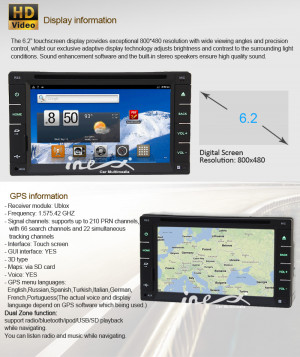 OUKU Unbranded 6 2 quot 2 DIN Android Car Stereo Radio Head Unit