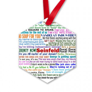 Seinfeld Quotes Hexagon Ornament