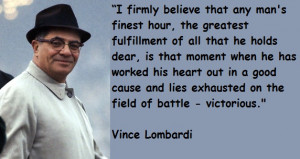 GRACIAS VINCE LOMBARDI!!