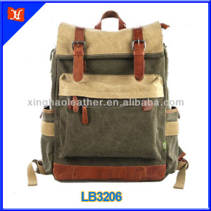 Heavy duty canvas backpack for college student,vintage fashion ...