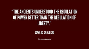 The ancients understood the regulation of power better than the ...