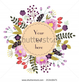 ... cartoon flowers in vector. Inspirational and motivational quotes