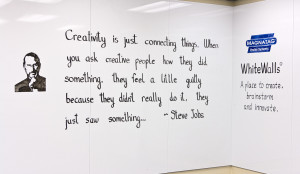 ... didn’t really do it they just saw something…” — Steve Jobs