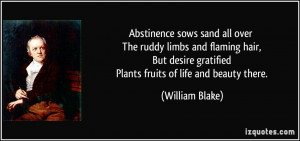Abstinence Quotes Abstinence sows sand all over