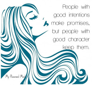 Integrity is character building!