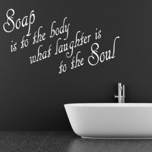 Home › Quotes › Soap Wall Sticker Quote