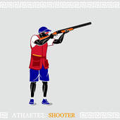 Trap Shooting Clip Art Item