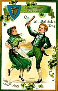 Vintage Style St Patrick's Day Greeting Cards - Thumbnail 3