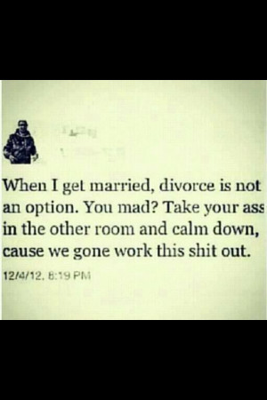 Divorce is not an option