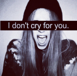 dont cry for you