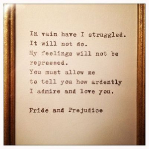 Pride and Prejudice Quote