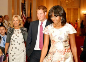 ... Jill Biden, and Prince Harry at the 2013 White House Mother's Day Tea
